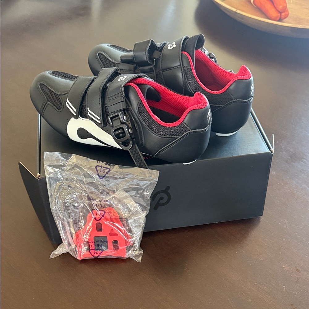 Peloton Women’s Black and Red Sneakers